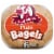 Aunt Millie's Soft Plain Bagels Perspective: left