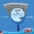 Lola Angle Broom 12 Head Recycled Bristles High Gloss Force Fit Handle Perspective: left