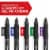 Sharpie® S-Gel, Gel Pens, Medium Point (0.7mm), Blue Ink Gel Pen, 2 Count Perspective: left