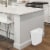 Rubbermaid Wastebasket - White Perspective: left
