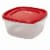 Rubbermaid® Easy Find Lids Clear Square Food Storage Container Perspective: left