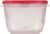 Rubbermaid® Easy Find Lids Vented Food Container - Clear/Racer Red Perspective: left