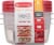 Rubbermaid® EasyFindLids™ Food Storage Containers - Racer Red/Clear Perspective: left