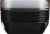 Rubbermaid Food Storage Containers - 5 Pack - Black Perspective: left