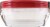 Rubbermaid Take Alongs Rectangular Food Storage Containers - 3 Pack - Clear/Red Perspective: left
