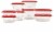 Rubbermaid® Take Alongs Food Storage Container Set - Clear/Ruby Perspective: left