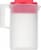 Rubbermaid Simply Pour Pitcher - Clear/Red Perspective: left