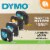 DYMO® Paper Labels for LetraTag label makers, Black Print on White, 1/2" x 13', 2 Rolls Perspective: left