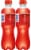 Big Red Soda Bottles Perspective: left