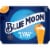 Blue Moon Belgian-Style Ale White Wheat Beer Perspective: left