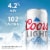 Coors Light American-style Light Lager Beer Perspective: left
