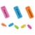 Ticonderoga® Multi-pack Assorted Neon Erasers Perspective: left