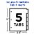Avery Big Tab Insertable Dividers Perspective: left