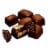 Riesen Chocolate Covered Chewy Caramel Candy Perspective: left