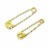 Dritz® Assorted Gilt Safety Pins Perspective: left