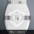 Mayfair Slow Close Elongated Plastic Toilet Seat - White Perspective: left