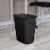 Sterilite Rectangular Wastebasket- Black Perspective: left
