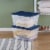 Sterilite Storage Box - Marine Blue/Clear Perspective: left