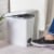 Sterilite Rectangular Step-On Trash Can Perspective: left