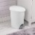 STERILITE 2.6 GALLON ULTRA STEP-ON WASTEBASKET - WHITE Perspective: left