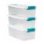 Sterilite® Latching Storage Box - Clear Perspective: left