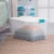 Sterilite 64 Quart Latching Storage Box - Clear/White Perspective: left