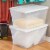 Sterilite® 56 Quart Storage Box - Clear with White Lid Perspective: left