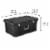 Sterilite Footlocker - Black Perspective: left
