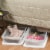 Sterilite Underbed Storage Box with Lid - Clear/White Perspective: left