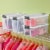 Sterilite 30 Qt Clear Plastic Stackable Storage Bin w/ Latch Lid, White (6 Pack) Perspective: left