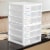Sterilite 3-Drawer Plastic Storage Unit - White Perspective: left