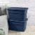 Sterilite Storage Tote - Marine Blue Perspective: left