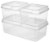 Sterilite Fliptop Box Large - Clear Perspective: left