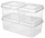 Sterilite Fliptop Box Large - Clear Perspective: left