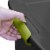 Sterilite Large 45 Gal Wheeled Latching Storage Tote Boxes, Gray/Green (4 Pack) Perspective: left