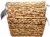 Maytex Mills Natural Havana Water Hyacinth Rectangular Tapered Basket Perspective: left