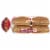 Oroweat® Sweet Multrigrain Gourmet Hamburger Buns Perspective: left