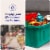 HOMZ Durabilt 27 Gallon Heavy Duty Holiday Storage Tote, Green/Red (2 Pack) Perspective: left
