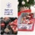 Homz 41Qt Clear Plastic Holiday Storage Container with Red Snap Lock Lid, 2 Pk Perspective: left