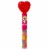 Valentine's Heart Tubes Fruity Chewy Candy Perspective: left