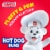 Bimbo White Hot Dog Buns Perspective: left