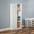 ClosetMaid 896700 12.5 x 24 x 59.5 Inch Adjustable 4 Shelf Pantry Cabinet, White Perspective: left