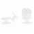 Singer® Plastic Class 15 Bobbins Perspective: left