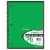 Top Flight Wide Ruled 1-Subject Notebook Perspective: left