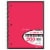 Top Flight Standard® Wide Rule 5-Subject Notebook - 200 Sheets - Colors May Vary Perspective: left