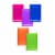 Top Flight Boss College Ruled 3-Subject Notebook - 108 Sheets - Assorted Perspective: left