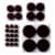 3M Scotch™ Round Felt Multi Pack Pads - Brown Perspective: left