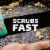 Scotch-Brite® Stay Fresh Heavy Duty Scrub Dot Sponges Perspective: left