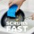 Scotch-Brite® Scrub Dots Non-Scratch Scrub Sponges Perspective: left
