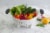 GoodCook® Touch® 3-Quart Colander - White/Black Perspective: left